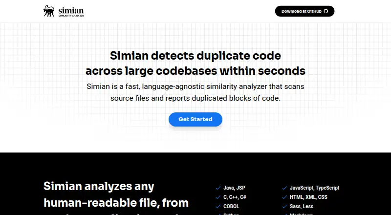 Simian Similarity Analyzer screenshot