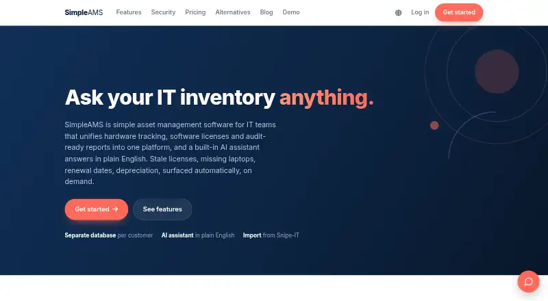 SimpleAMS screenshot