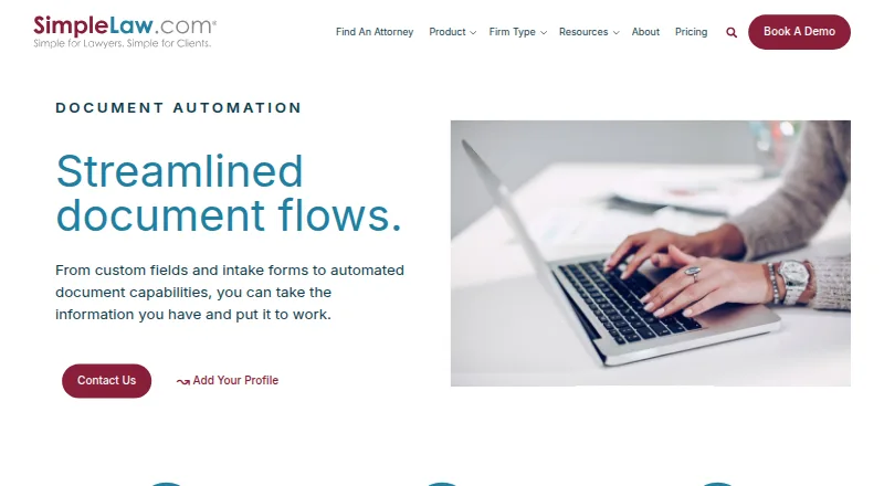 SimpleLaw Document Automation screenshot
