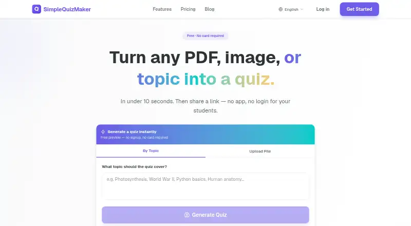 SimpleQuizMaker screenshot