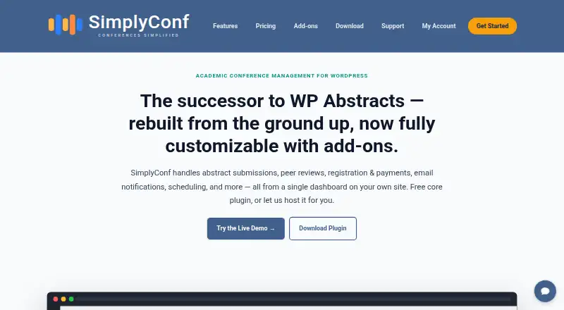 SimplyConf screenshot