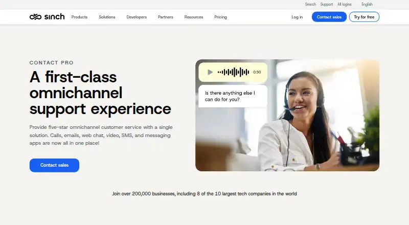 Sinch Contact Pro screenshot