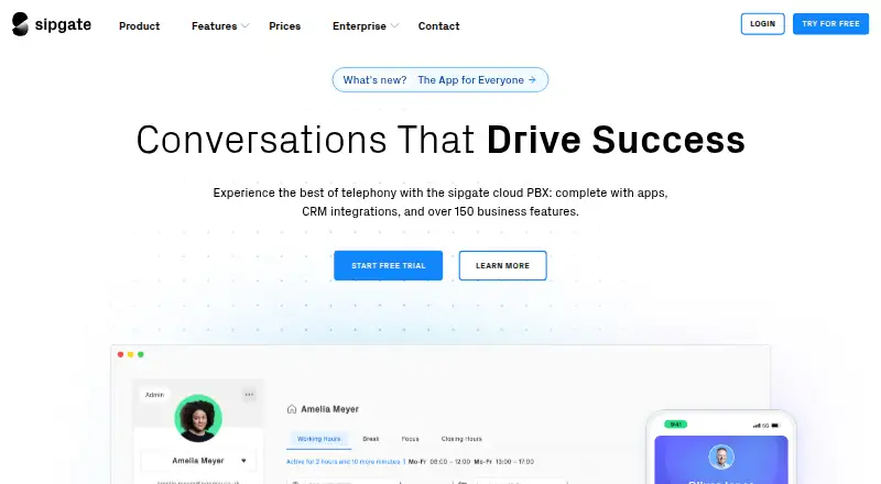 sipgate screenshot