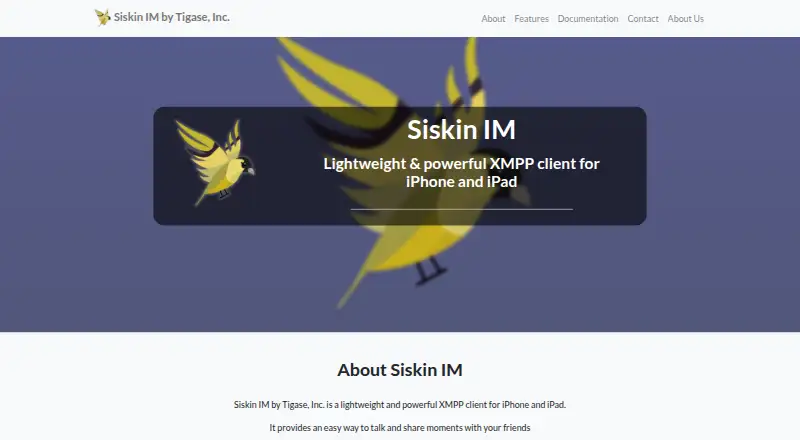 Siskin IM screenshot