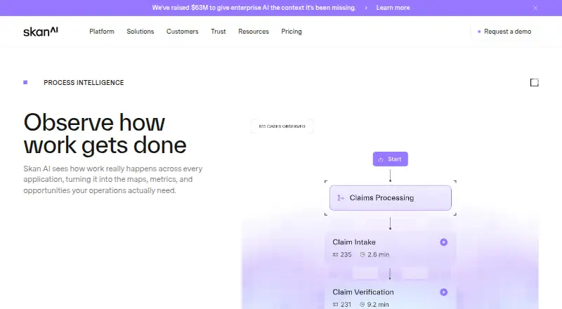 Skan Process Intelligence screenshot