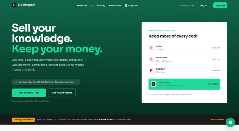 Skillspad screenshot