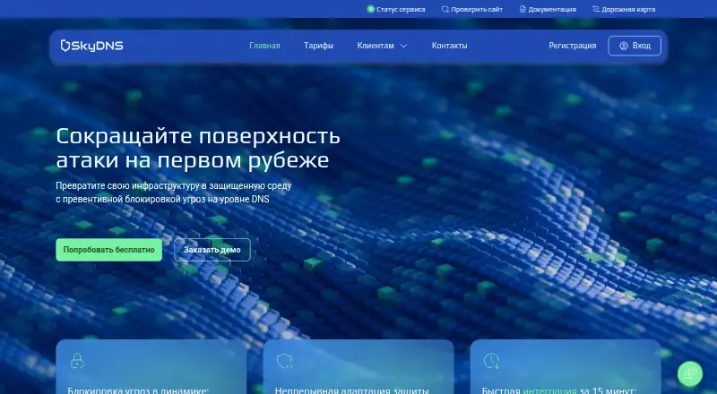 SkyDNS screenshot