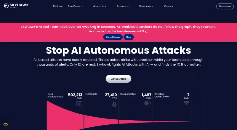 Skyhawk Security BAS screenshot