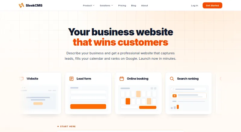SleekCMS screenshot
