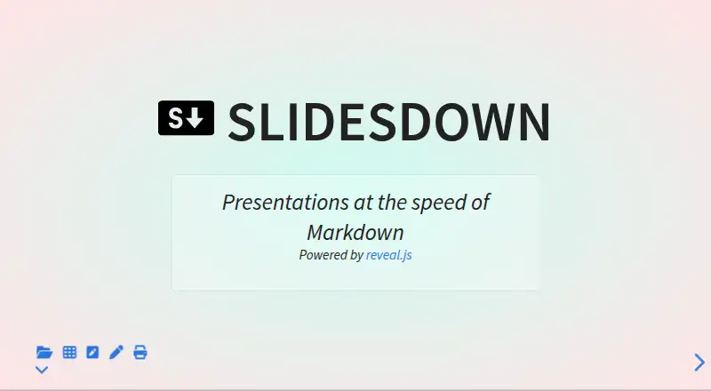 Slidesdown screenshot