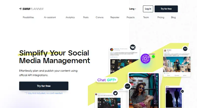 SMMplanner screenshot