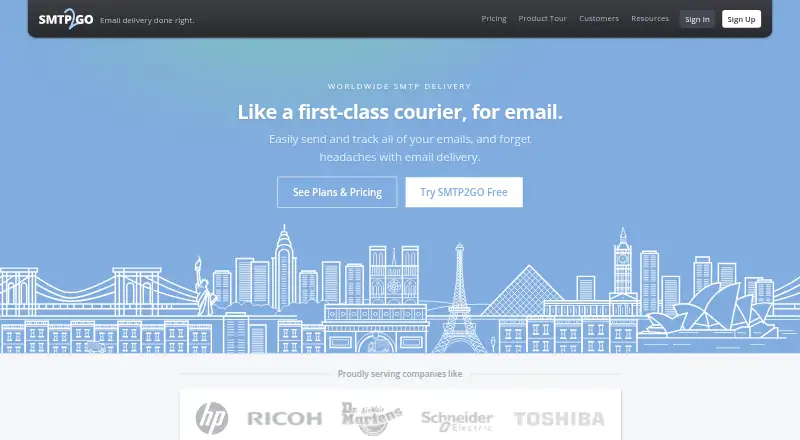 SMTP2GO screenshot