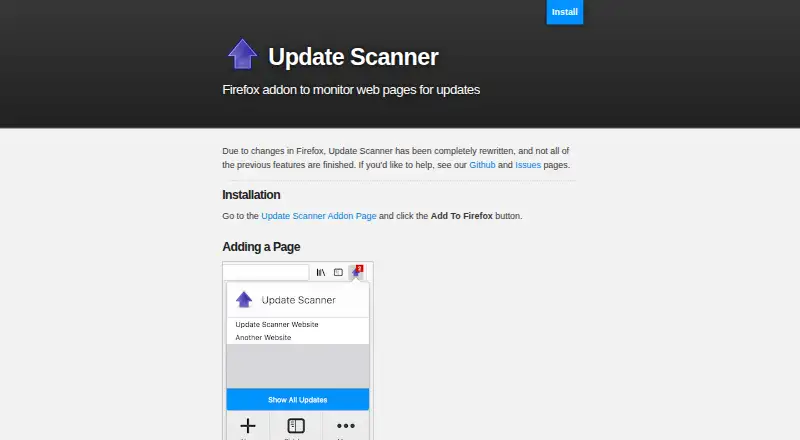 Update Scanner screenshot