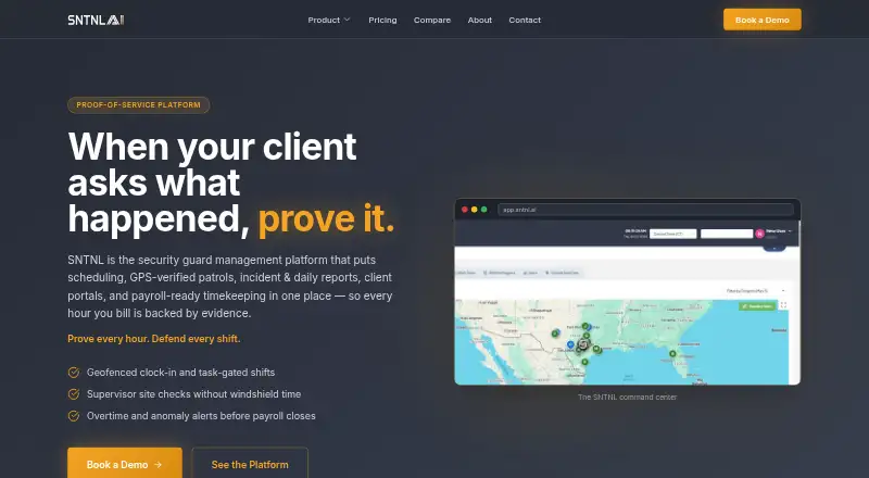 SNTNL screenshot