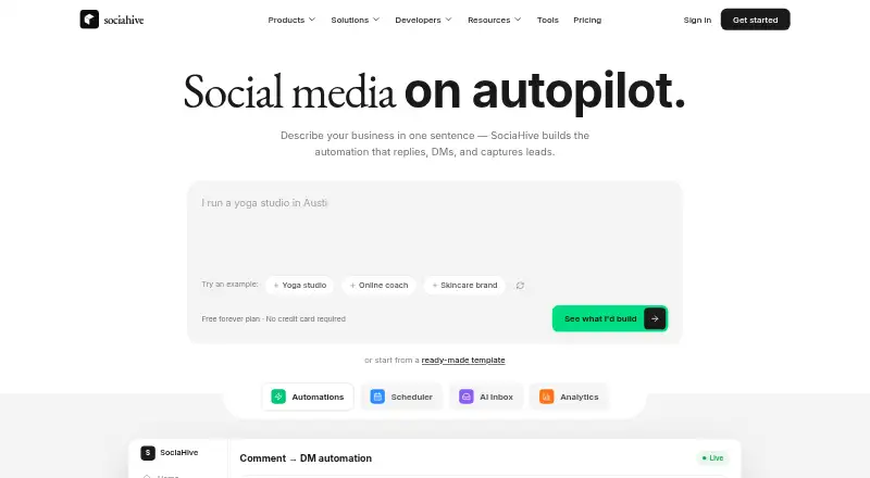 SociaHive screenshot