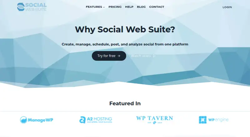 Social Web Suite screenshot