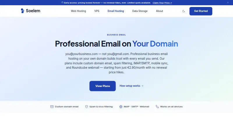 Soelem Email screenshot