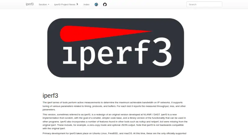 iperf3 screenshot