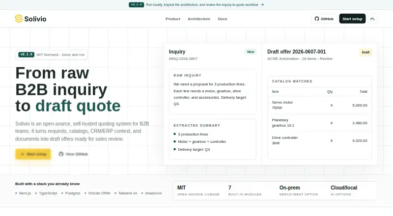 Solivio screenshot