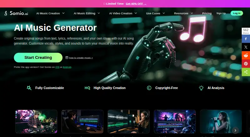 Somio AI screenshot