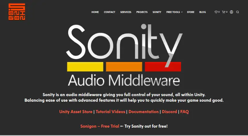 Sonity screenshot