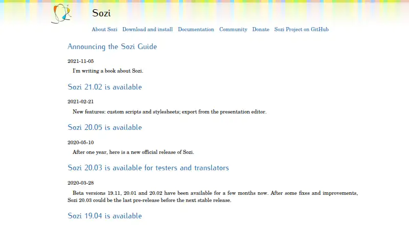 Sozi screenshot