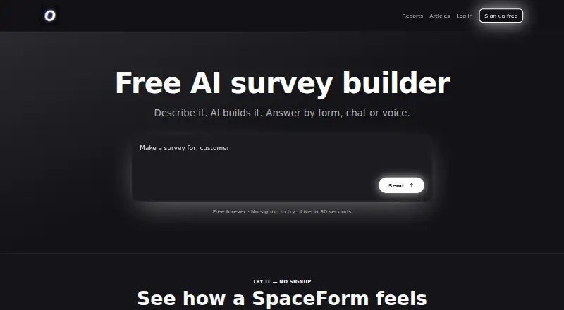SpaceForms screenshot