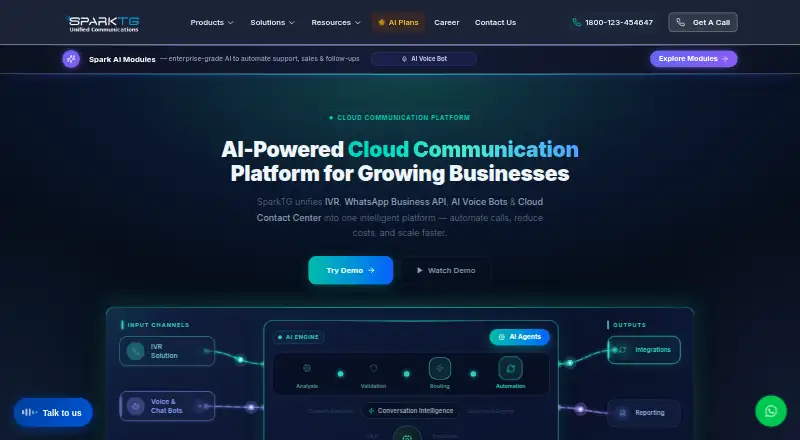 SparkTG screenshot