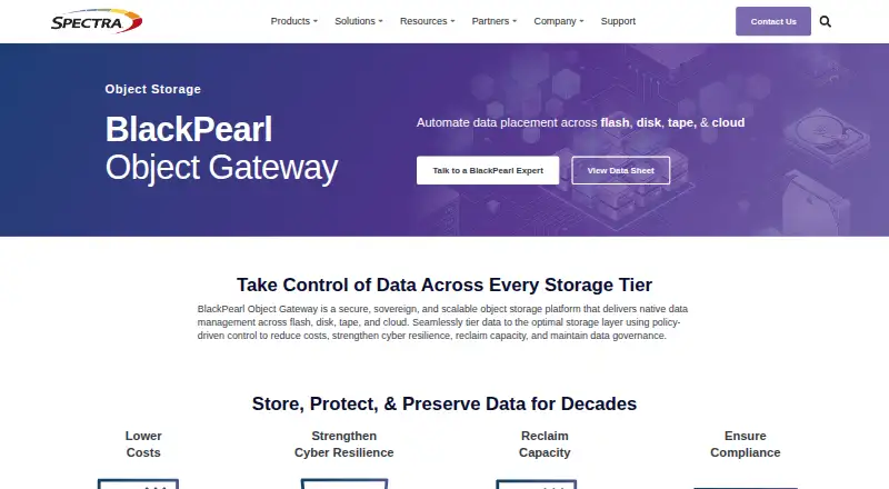 BlackPearl Object Gateway screenshot