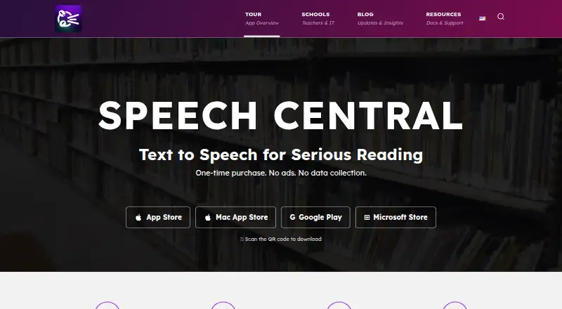 Speech Central screenshot