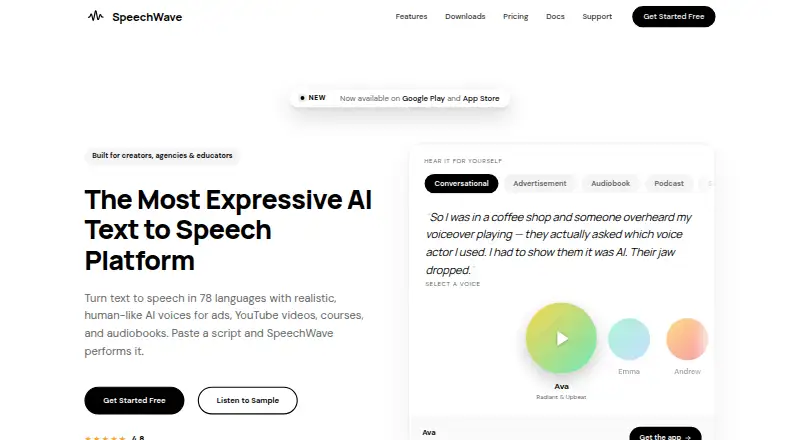 SpeechWave screenshot