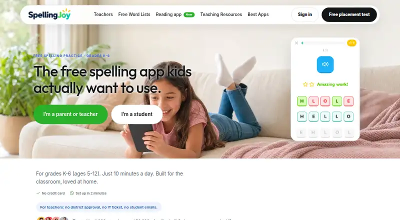 SpellingJoy screenshot
