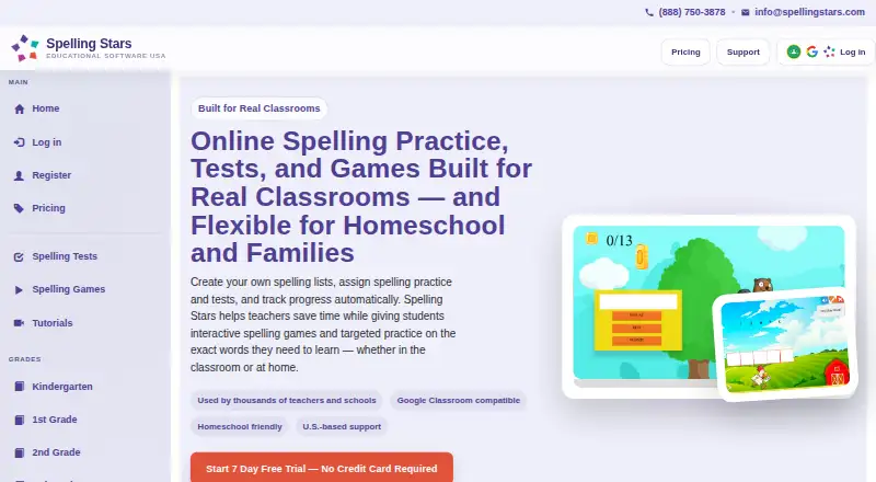 Spelling Stars screenshot