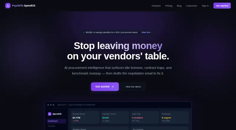 PsychFlo SpendOS screenshot