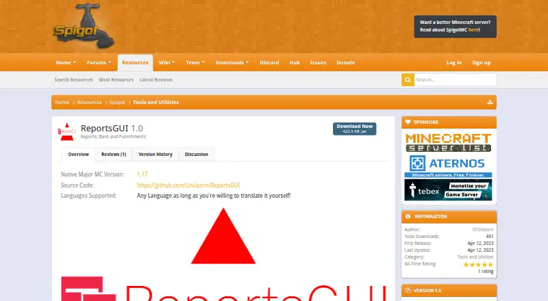 ReportsGUI screenshot
