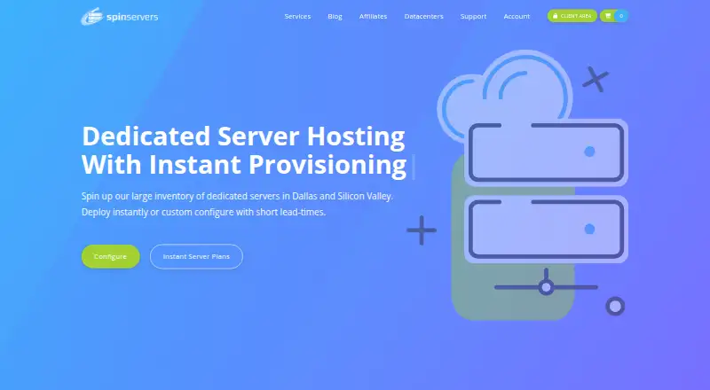 SpinServers Dedicated Servers screenshot