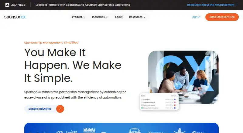 SponsorCX screenshot
