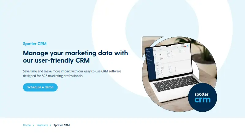 Spotler CRM screenshot