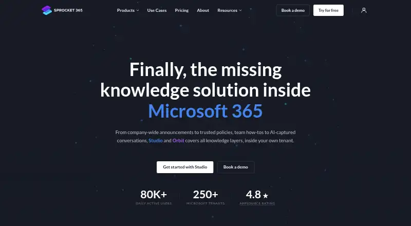 Sprocket 365 Studio screenshot