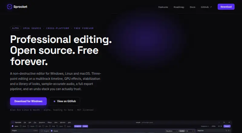 Sprocket screenshot