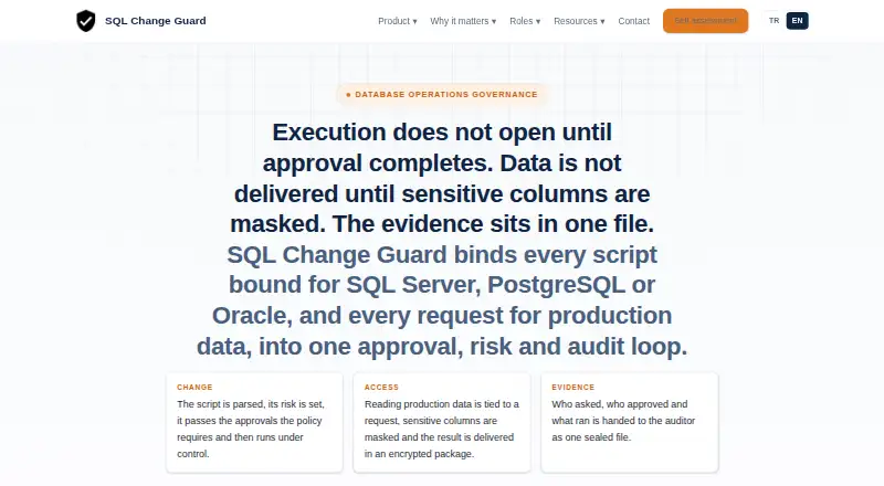SQL Change Guard screenshot