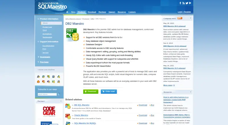 DB2 Maestro screenshot