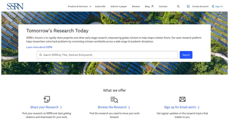 SSRN screenshot