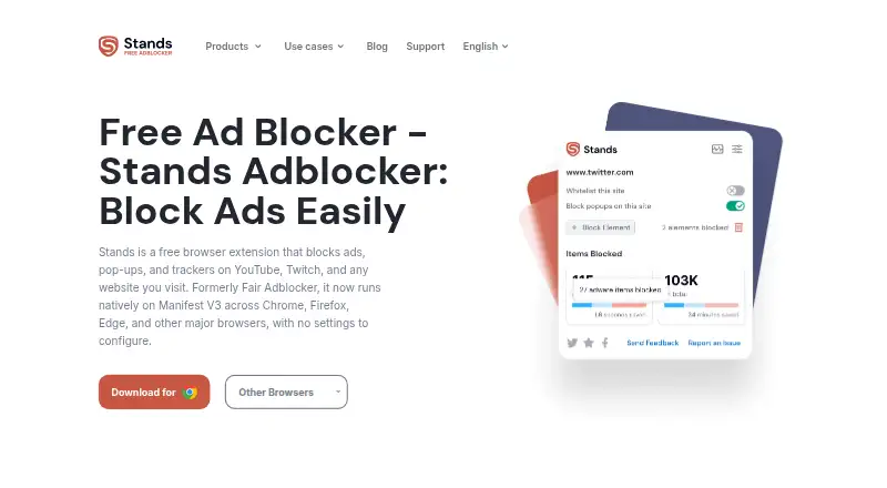 Stands AdBlocker screenshot
