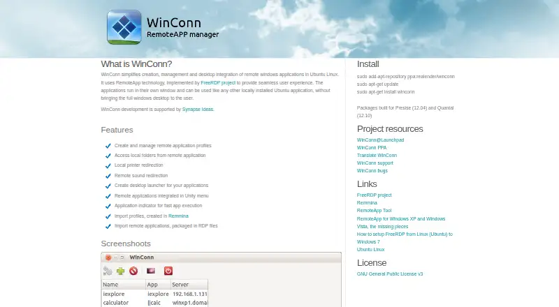WinConn screenshot