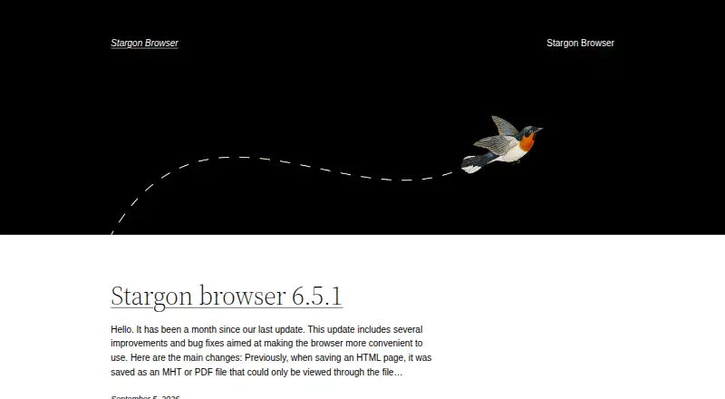 Stargon Browser screenshot