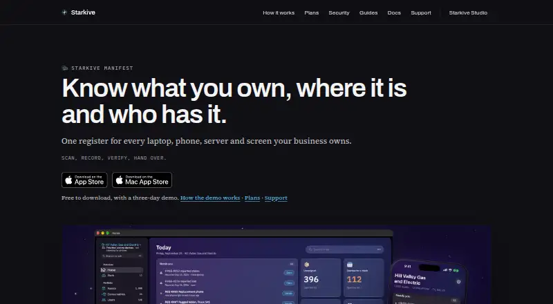 Starkive Manifest screenshot