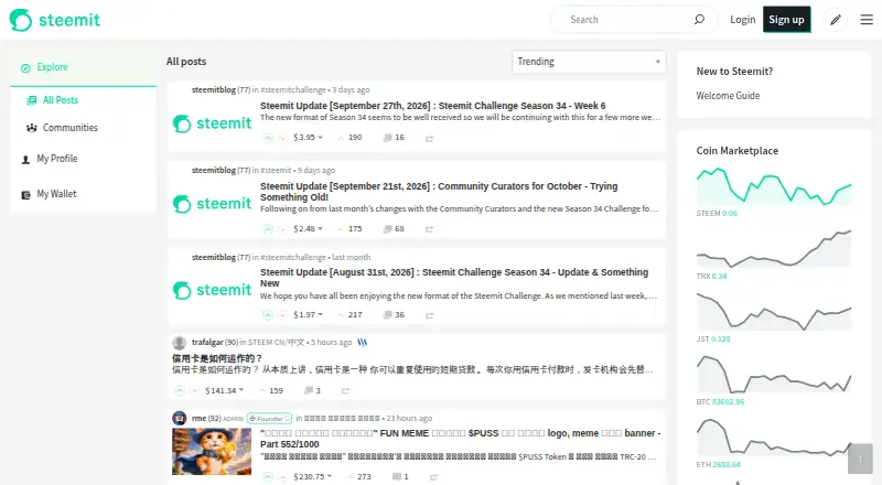 Steemit screenshot