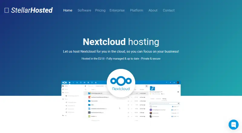 Stellar Hosted Nextcloud screenshot