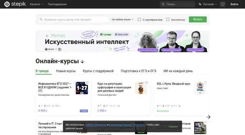 Stepik screenshot